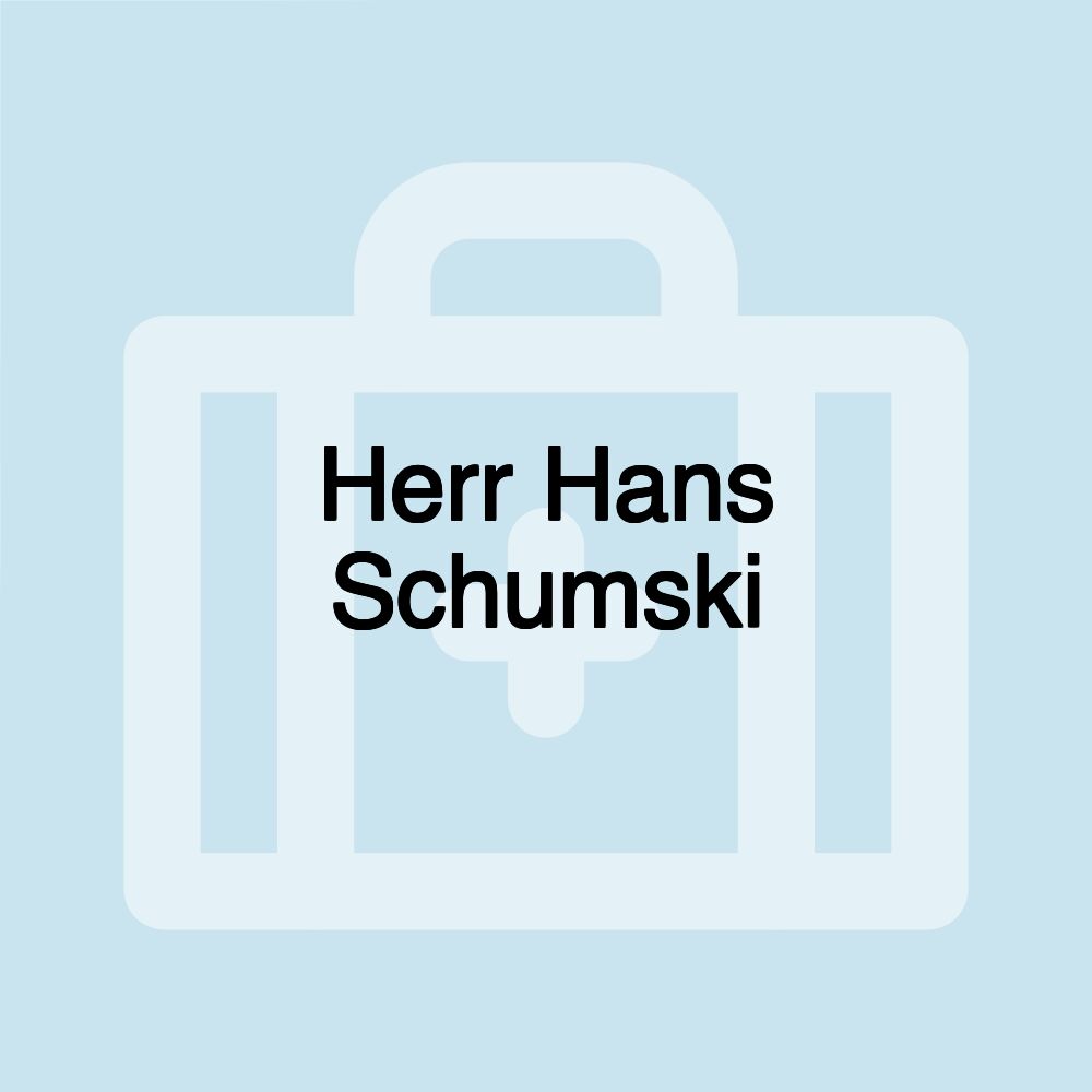 Herr Hans Schumski