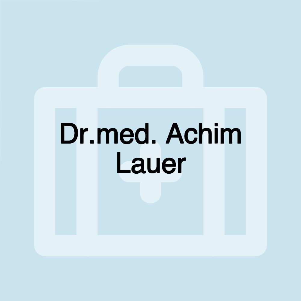 Dr.med. Achim Lauer