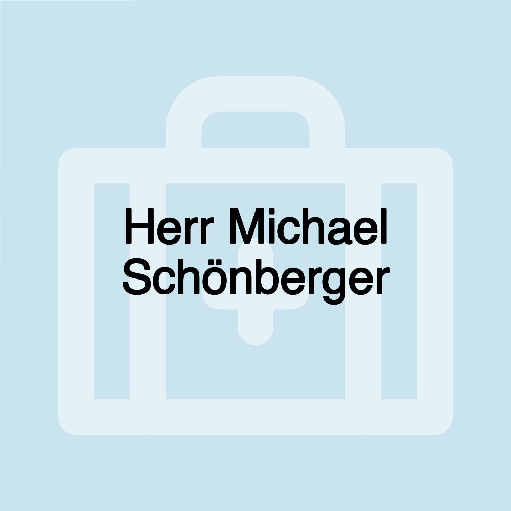 Herr Michael Schönberger