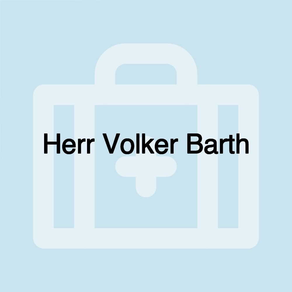 Herr Volker Barth