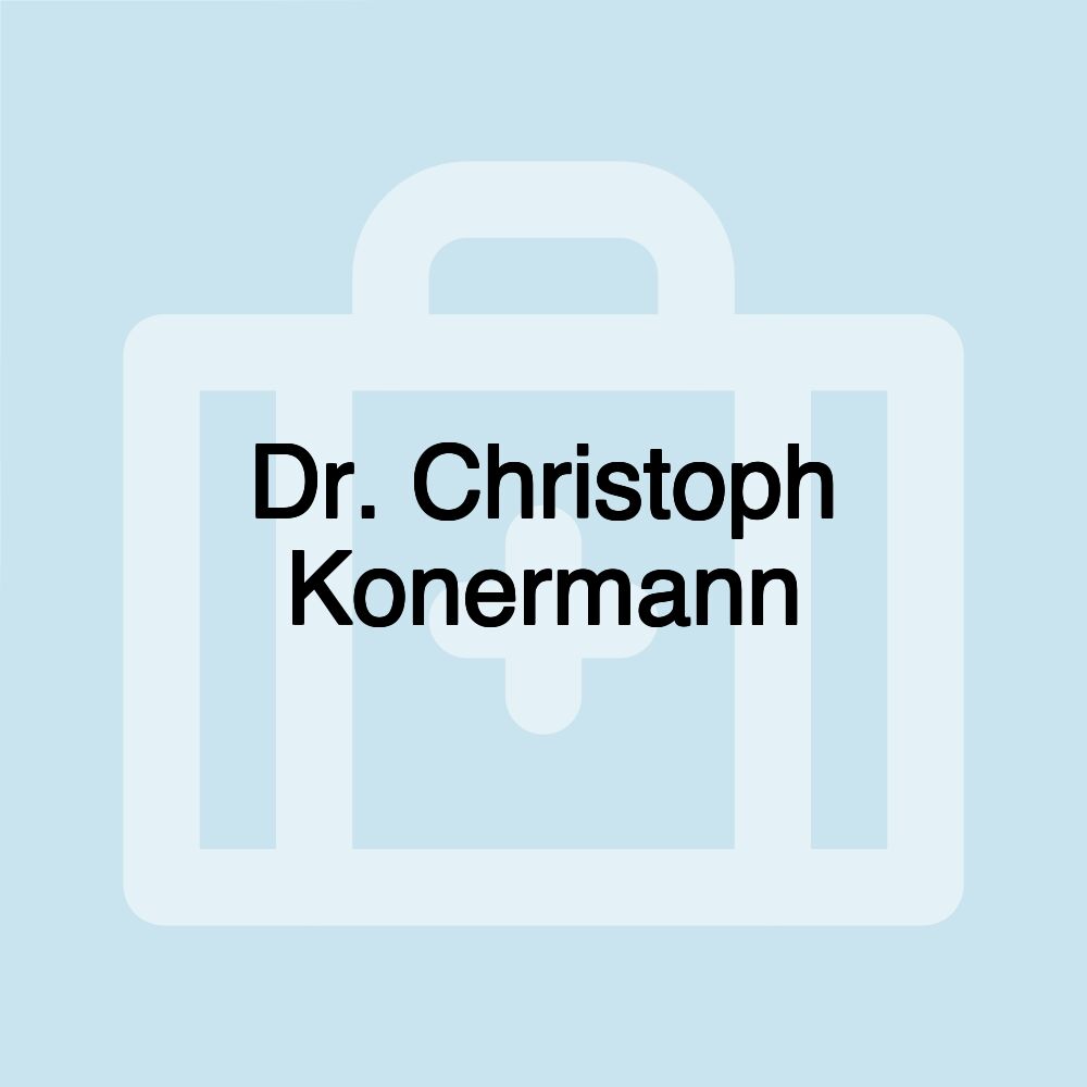 Dr. Christoph Konermann