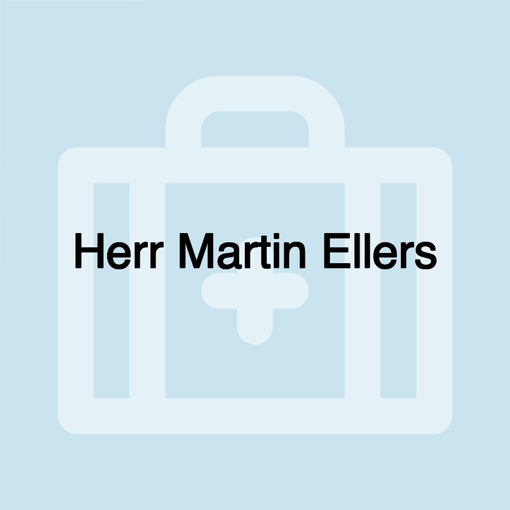 Herr Martin Ellers