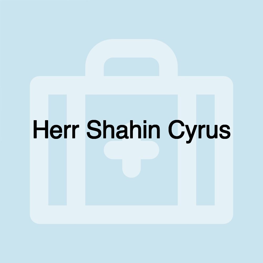 Herr Shahin Cyrus