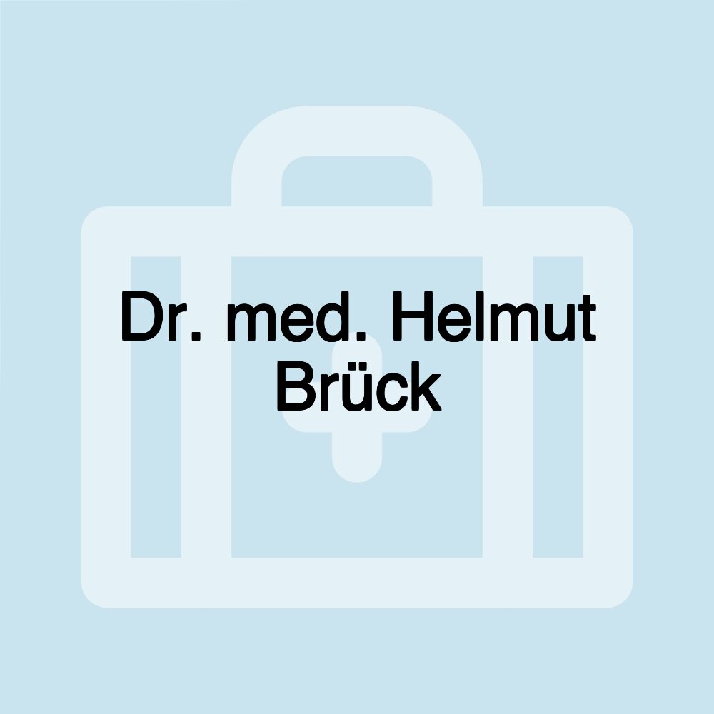 Dr. med. Helmut Brück