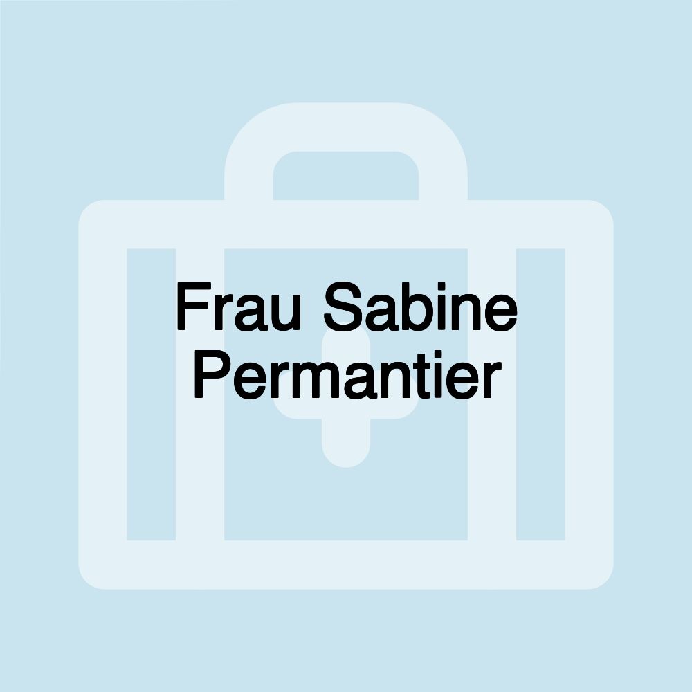 Frau Sabine Permantier