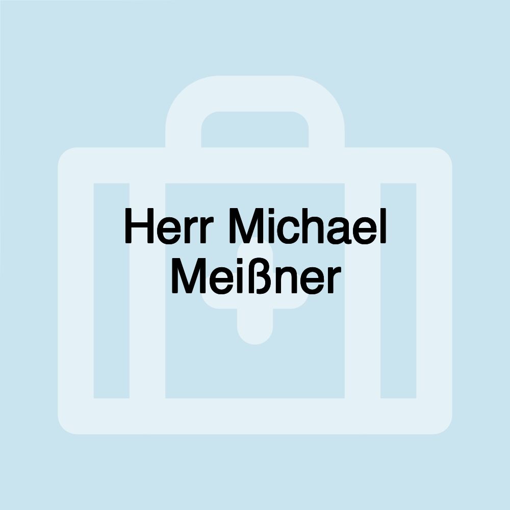 Herr Michael Meißner