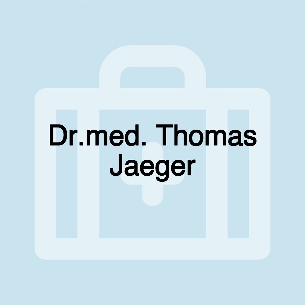 Dr.med. Thomas Jaeger