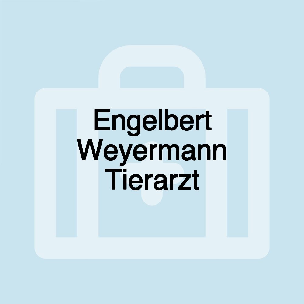 Engelbert Weyermann Tierarzt