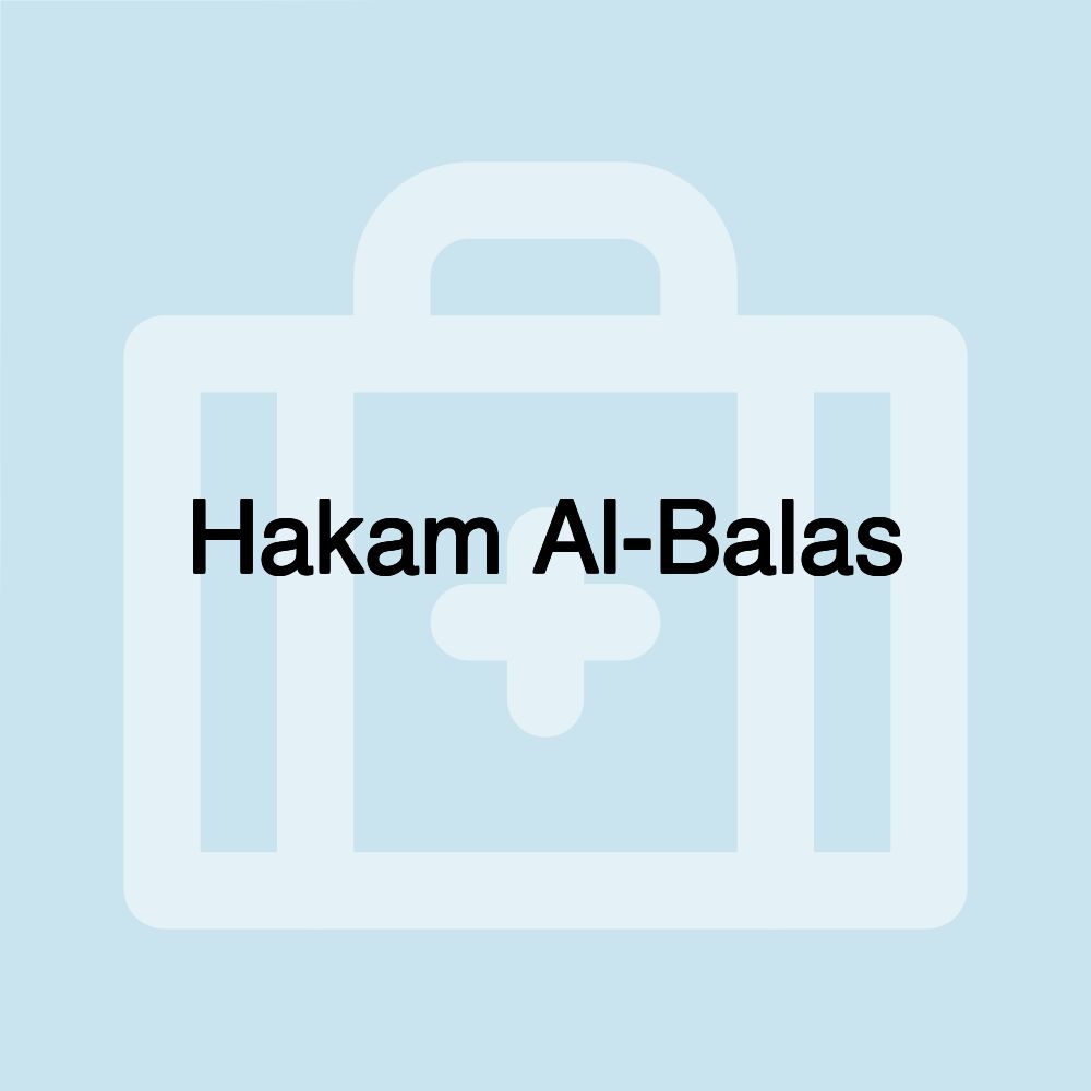 Hakam Al-Balas