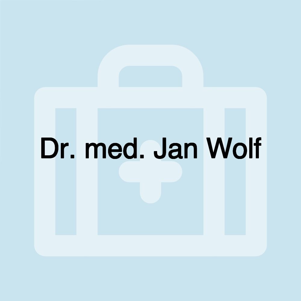 Dr. med. Jan Wolf