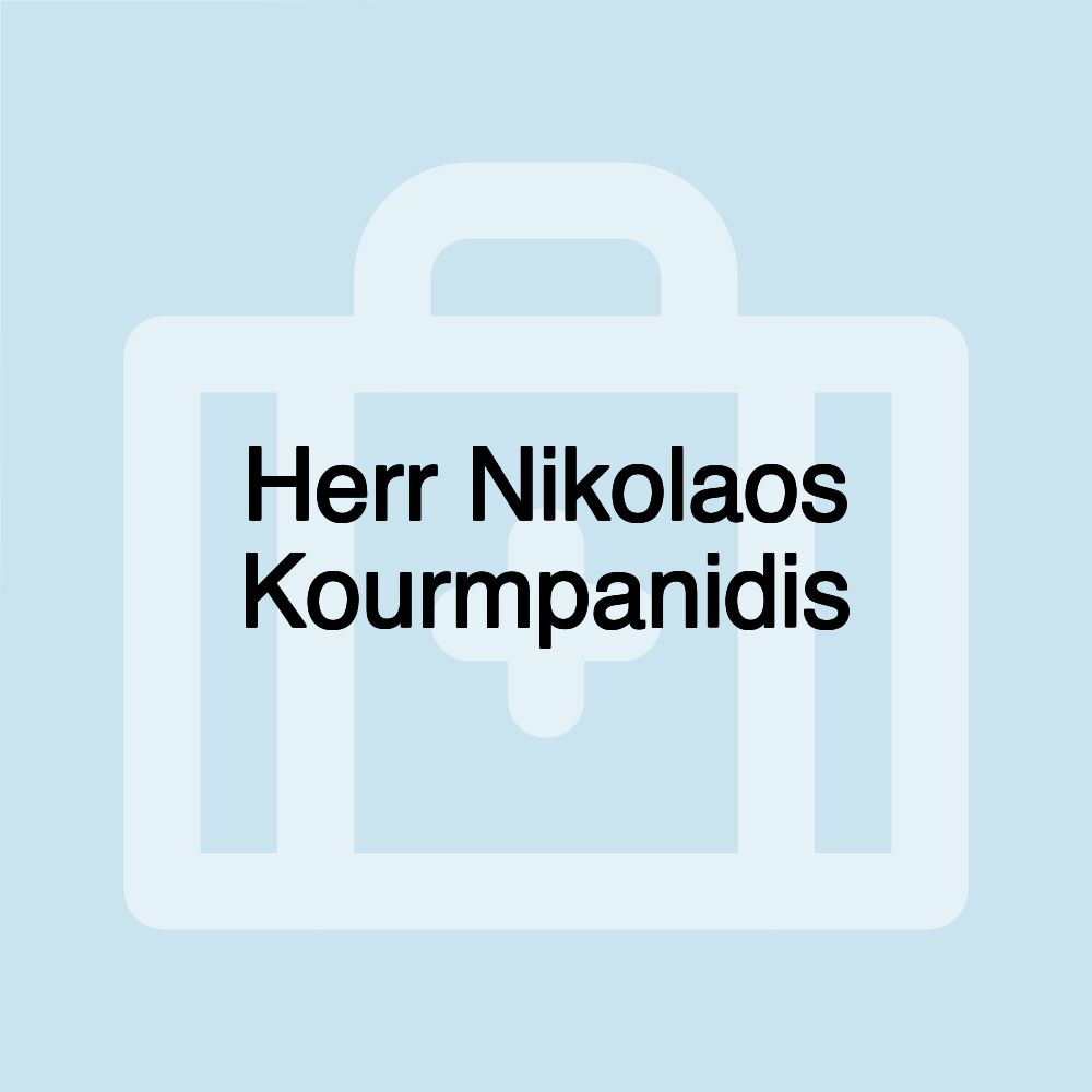 Herr Nikolaos Kourmpanidis