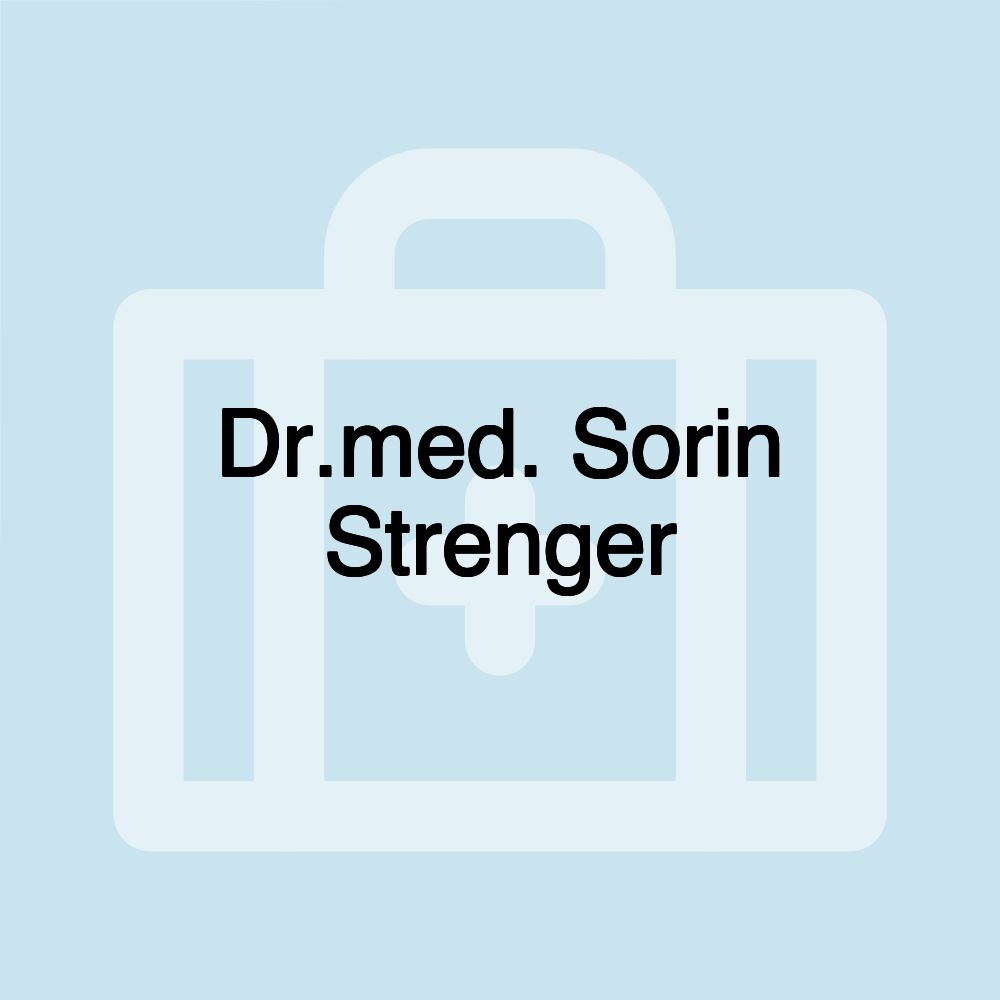 Dr.med. Sorin Strenger