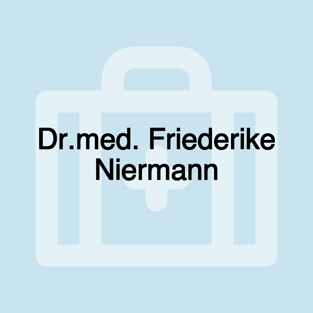 Dr.med. Friederike Niermann