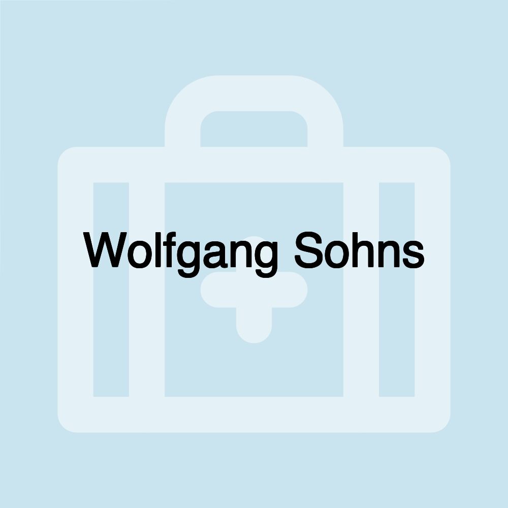 Wolfgang Sohns