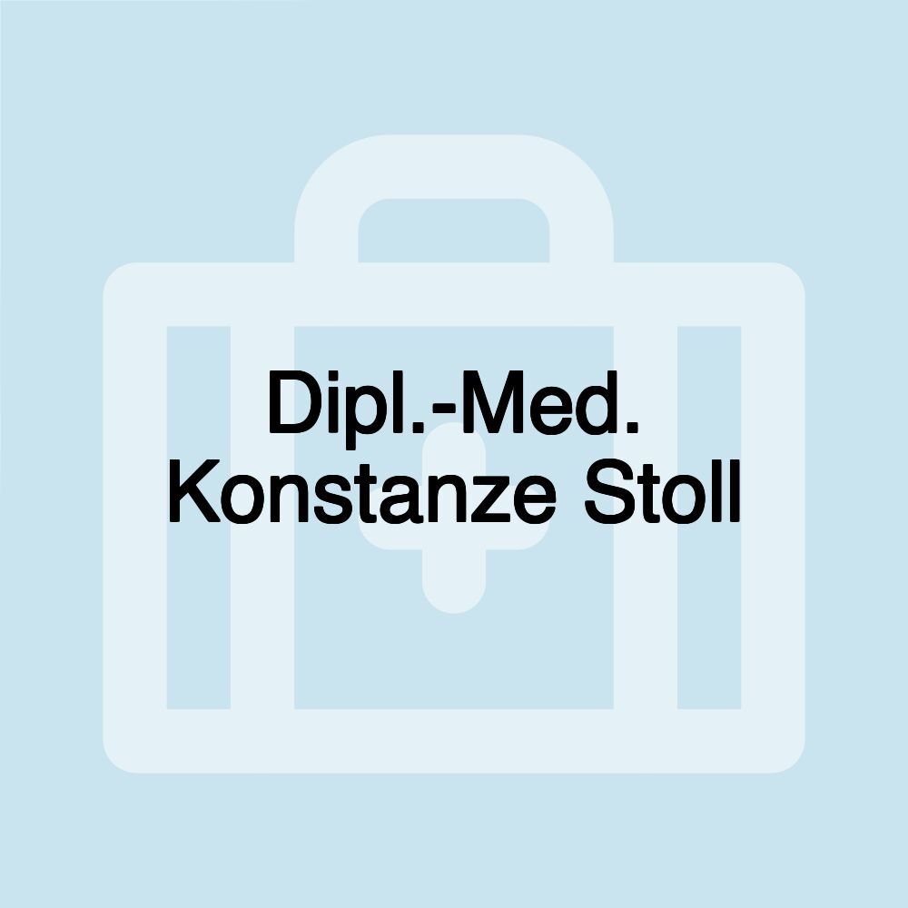 Dipl.-Med. Konstanze Stoll