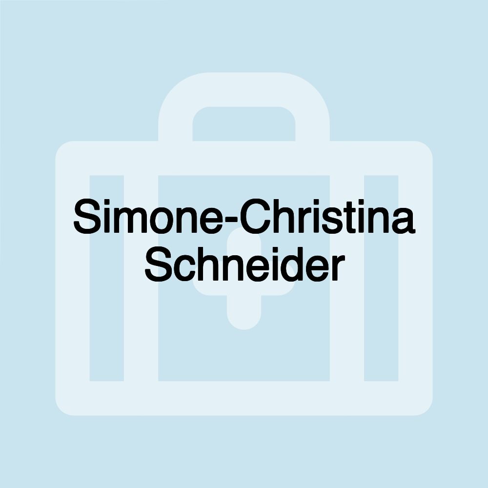 Simone-Christina Schneider