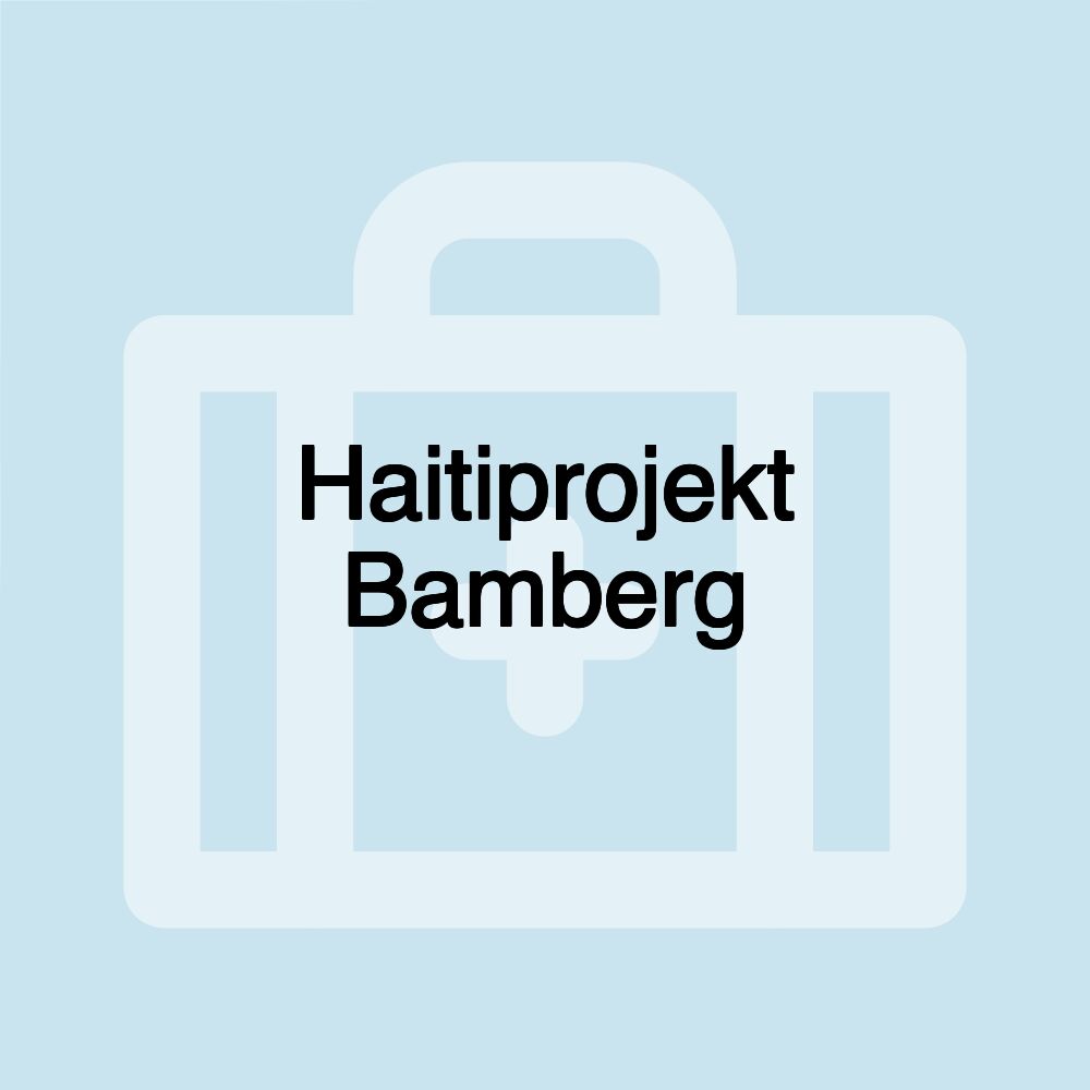 Haitiprojekt Bamberg