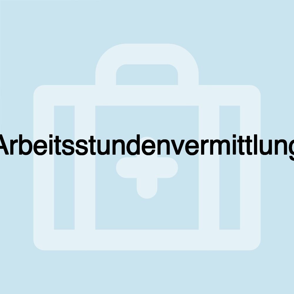 Arbeitsstundenvermittlung