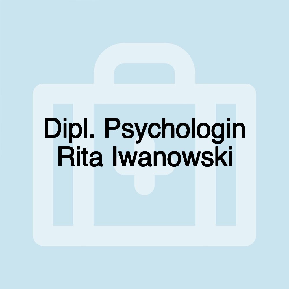 Dipl. Psychologin Rita Iwanowski