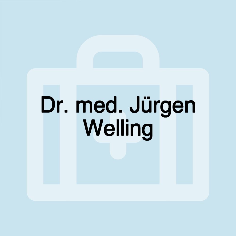 Dr. med. Jürgen Welling