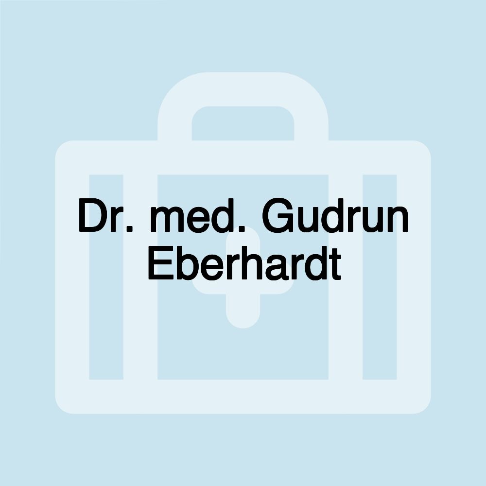 Dr. med. Gudrun Eberhardt