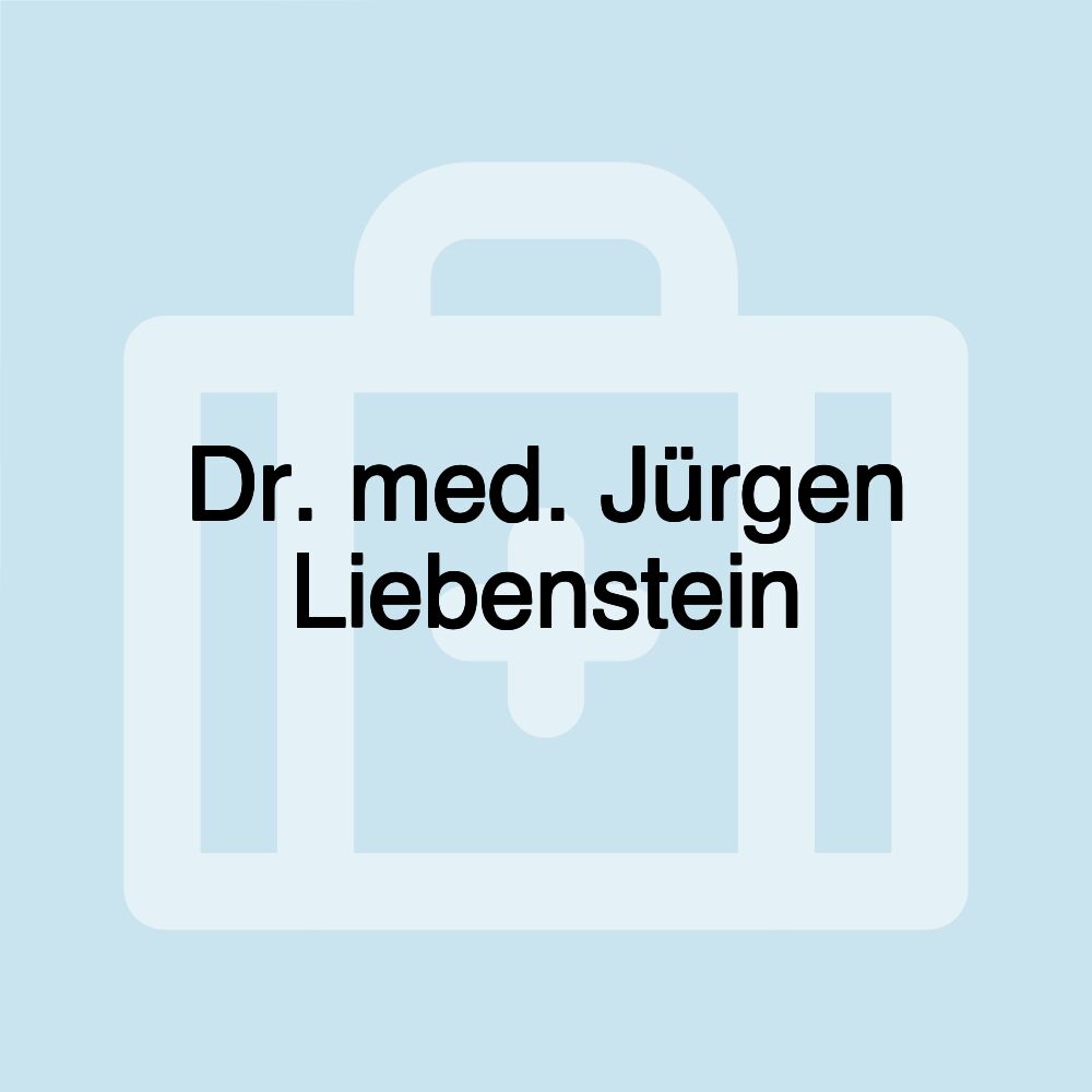 Dr. med. Jürgen Liebenstein