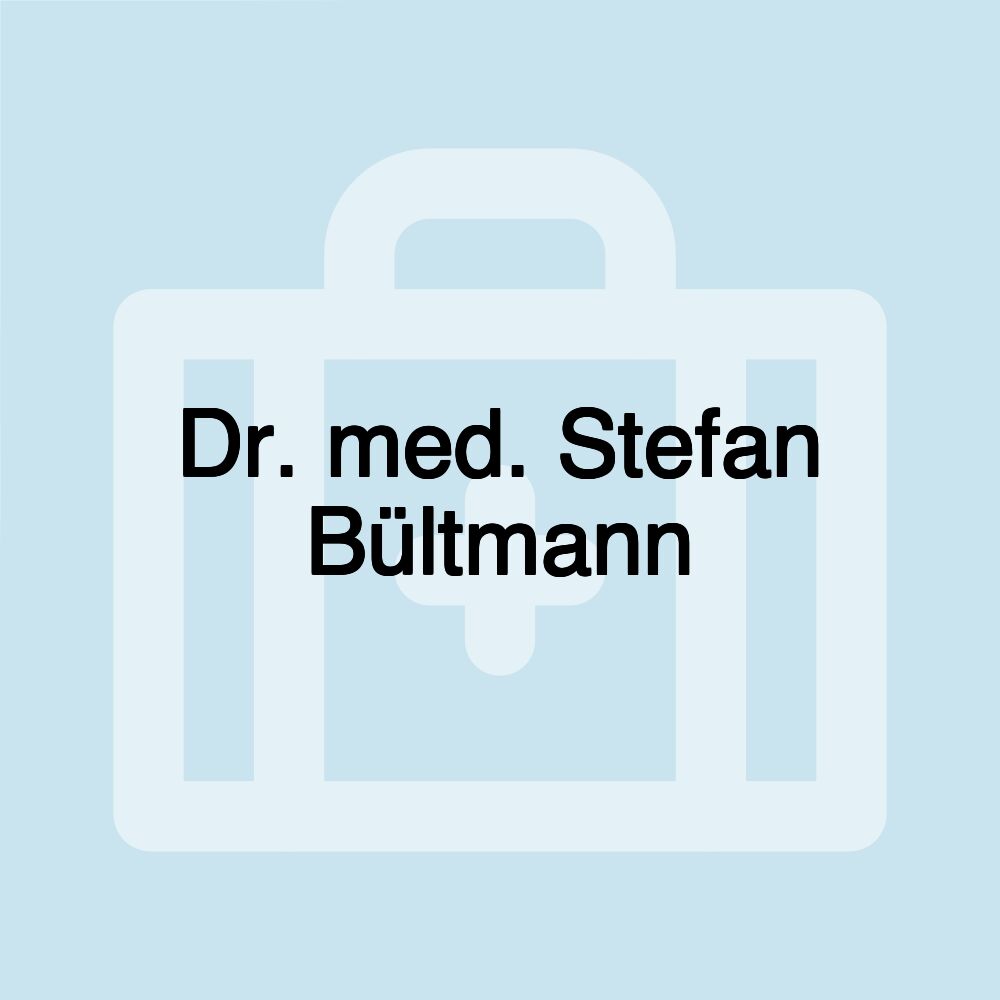 Dr. med. Stefan Bültmann