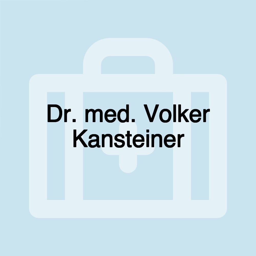 Dr. med. Volker Kansteiner