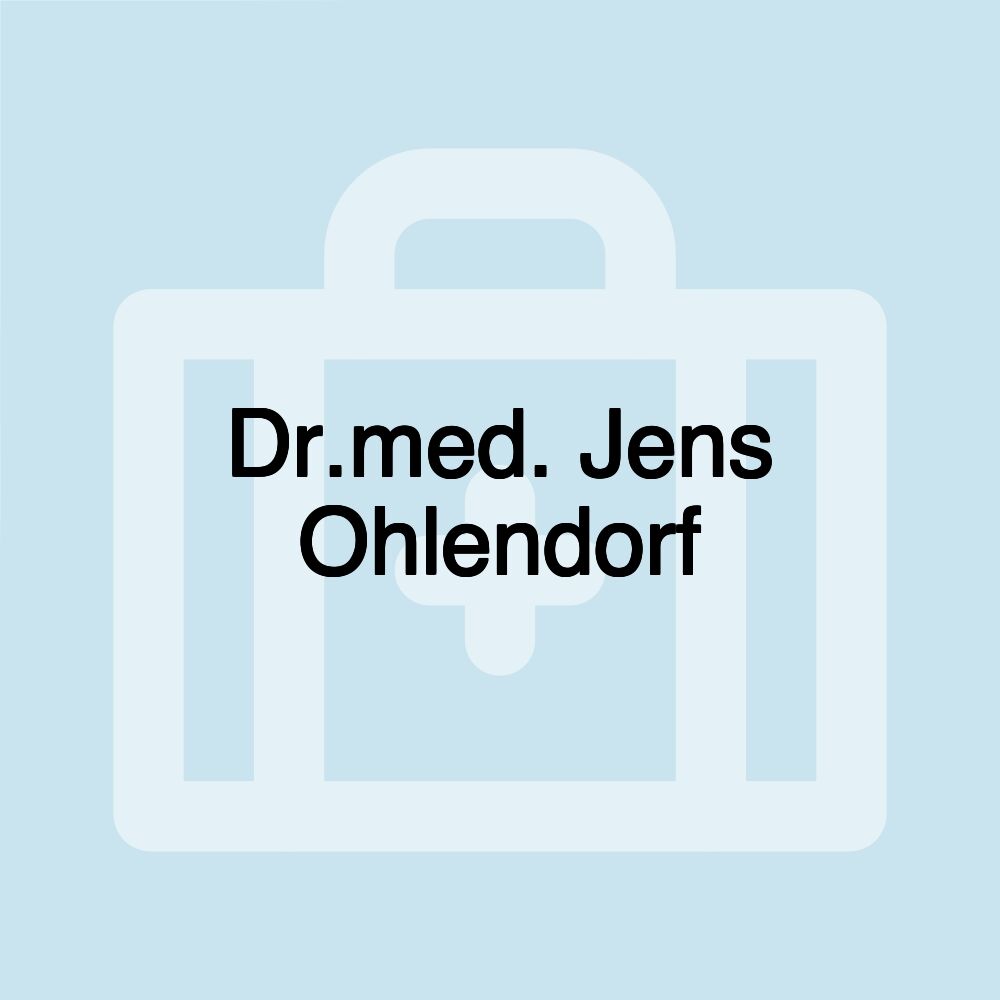 Dr.med. Jens Ohlendorf