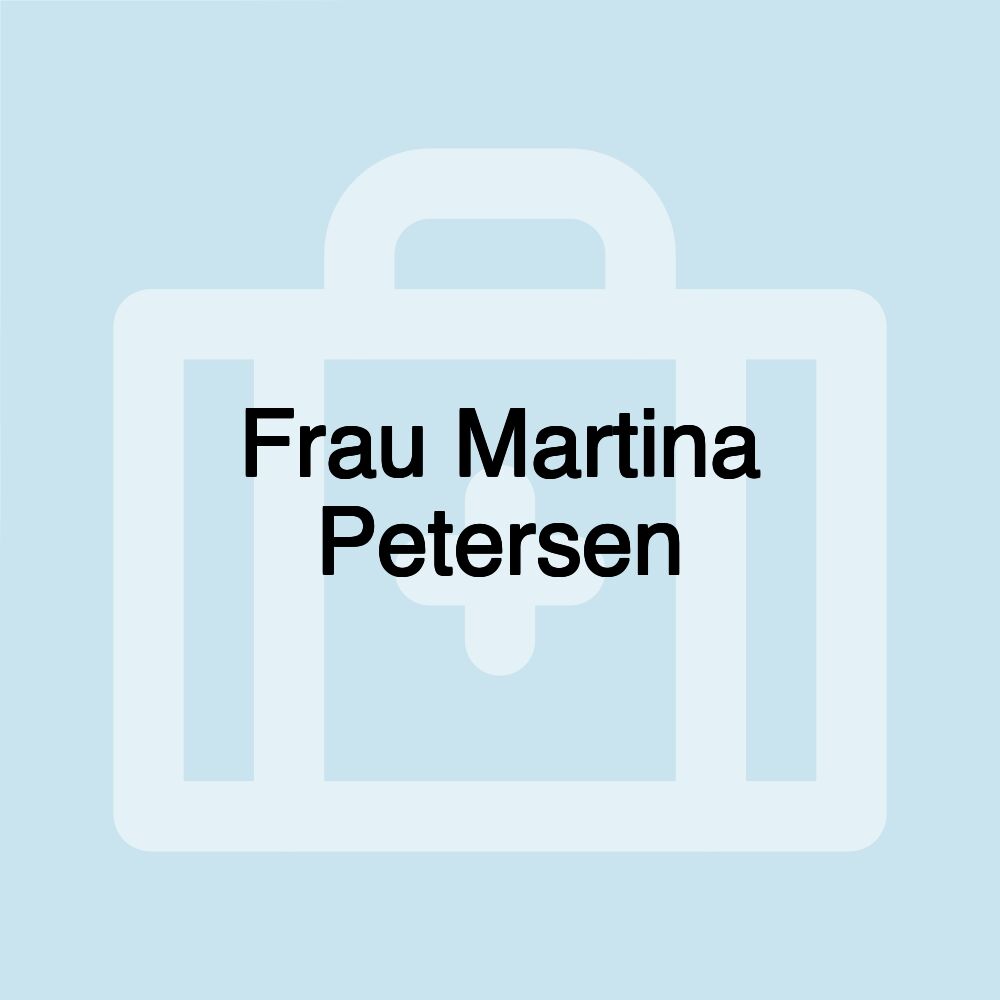 Frau Martina Petersen