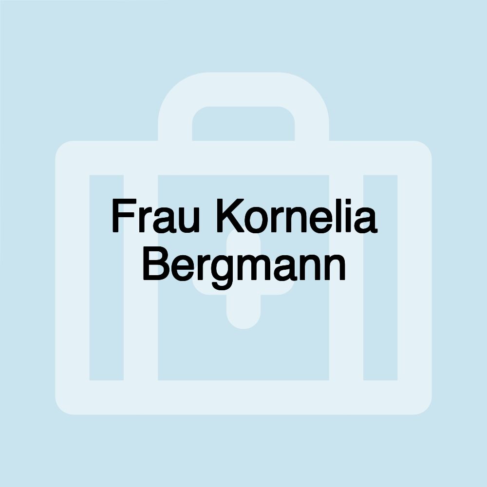 Frau Kornelia Bergmann