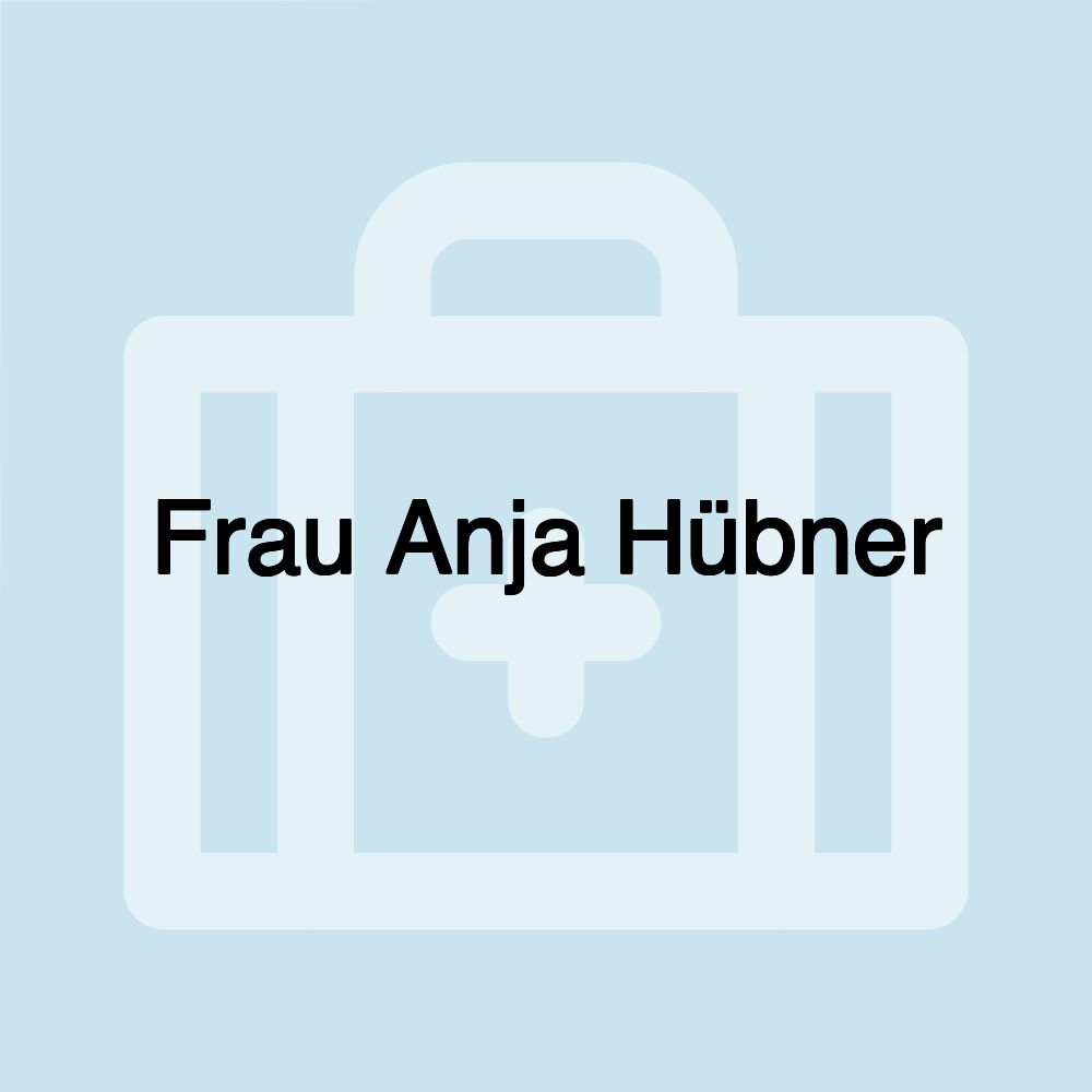 Frau Anja Hübner