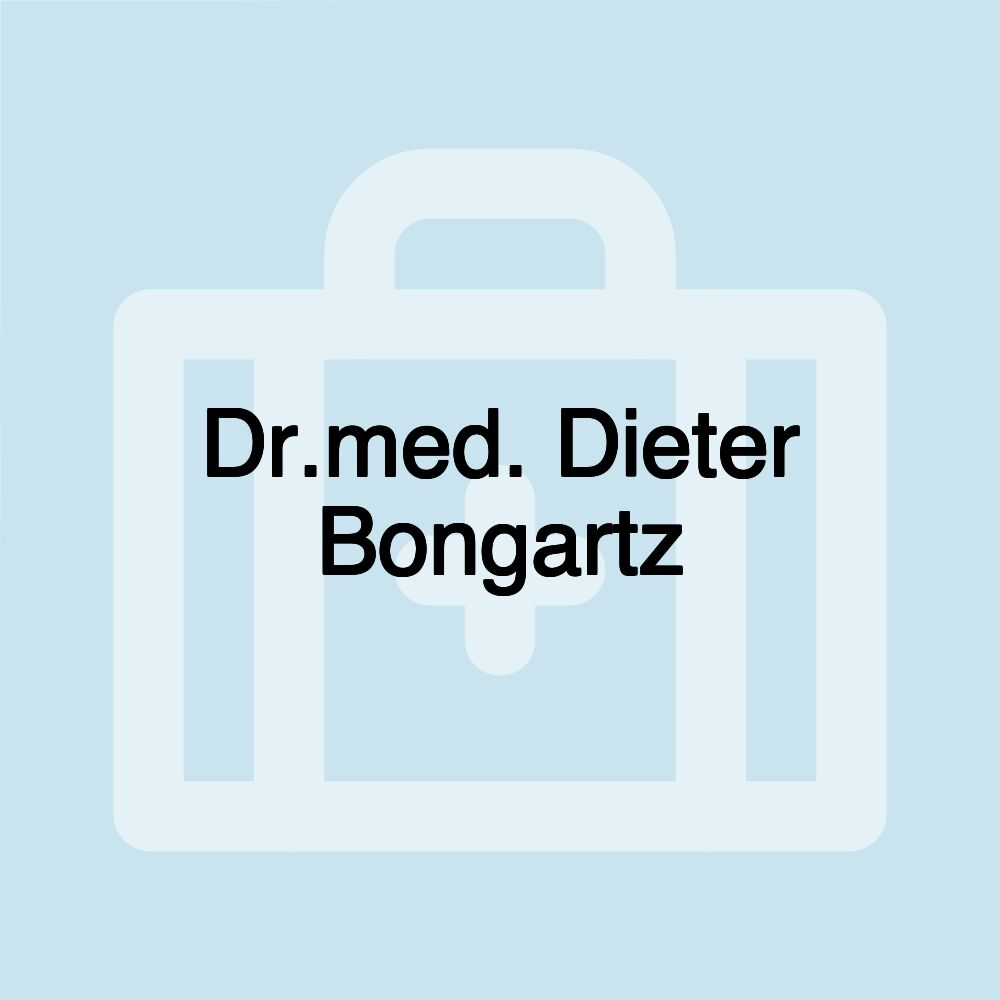 Dr.med. Dieter Bongartz