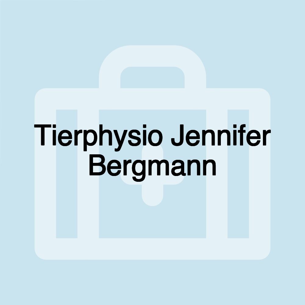 Tierphysio Jennifer Bergmann