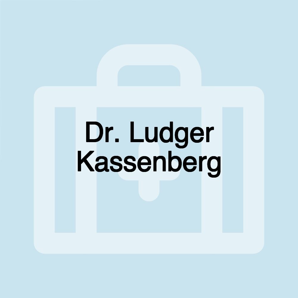 Dr. Ludger Kassenberg