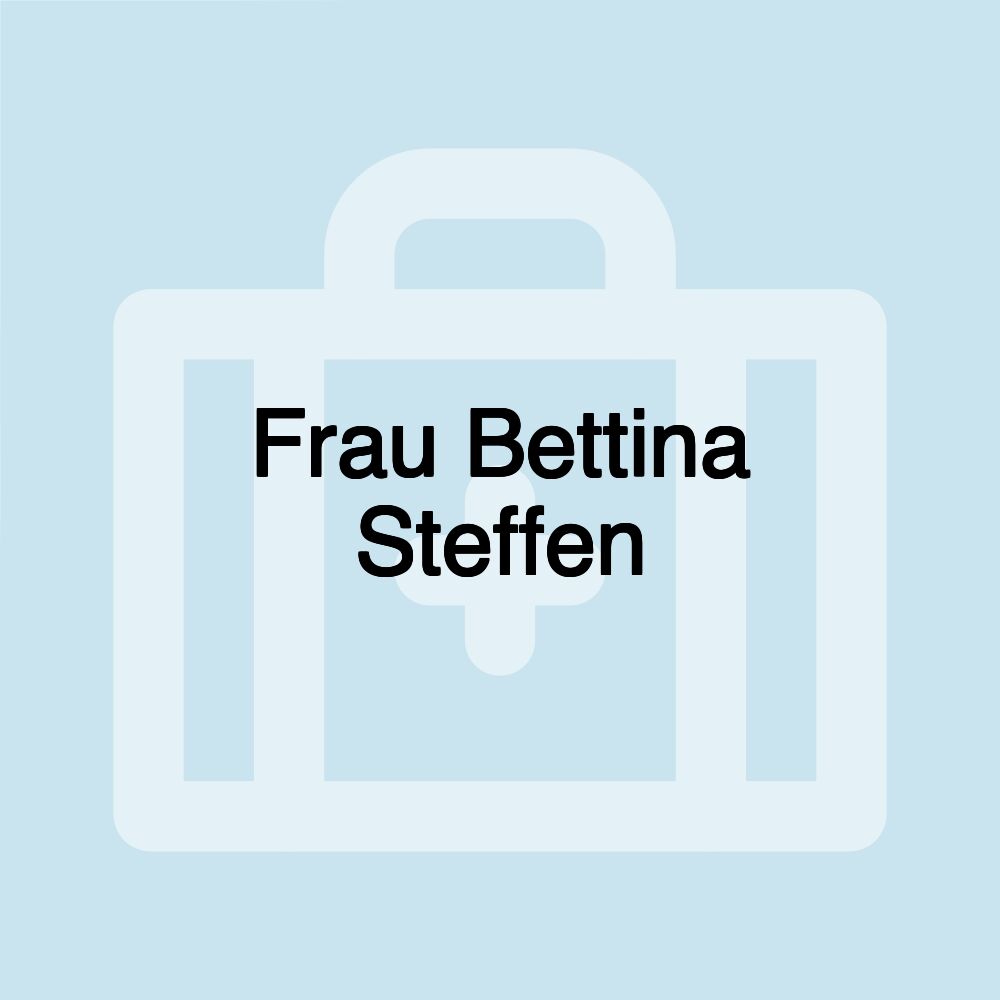 Frau Bettina Steffen