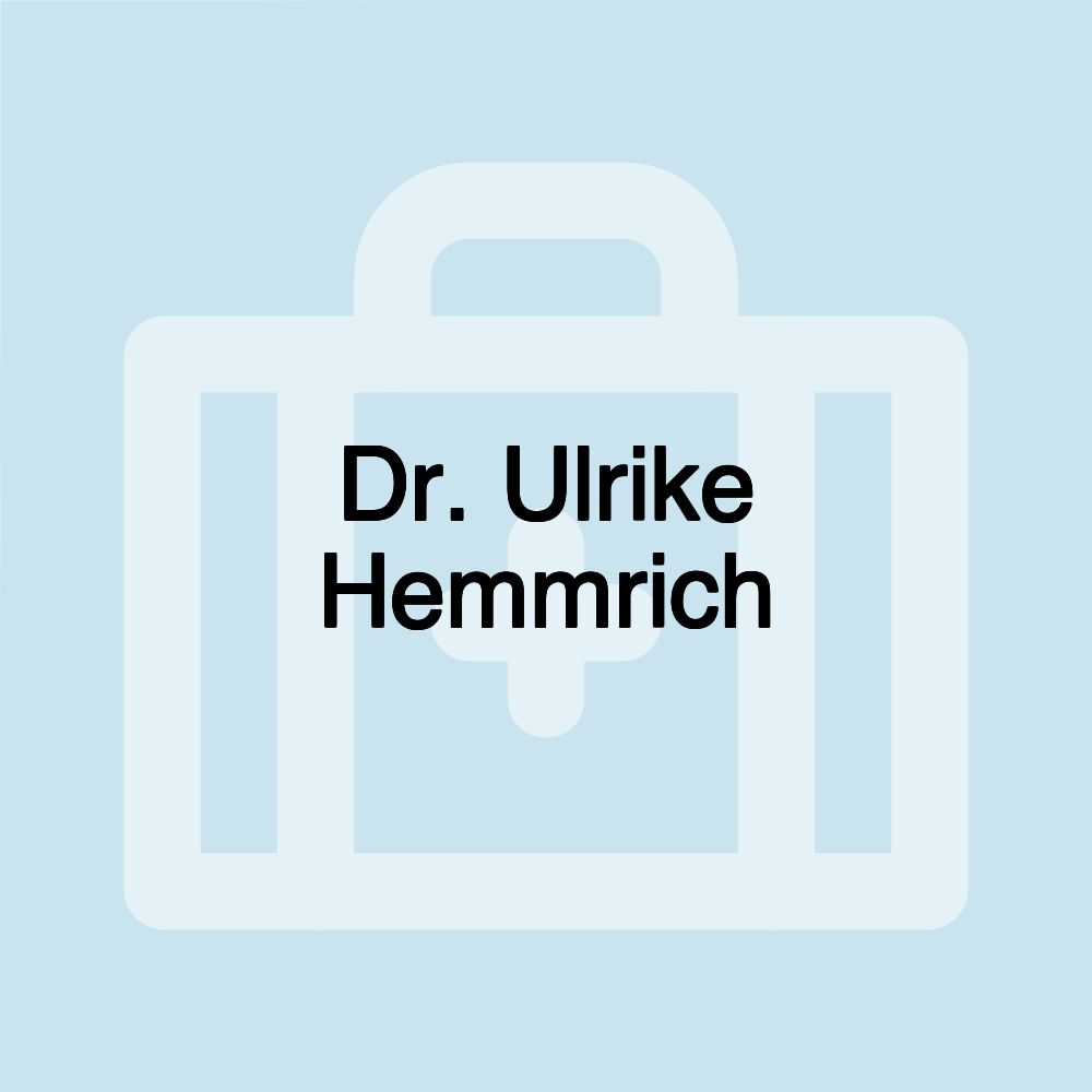 Dr. Ulrike Hemmrich