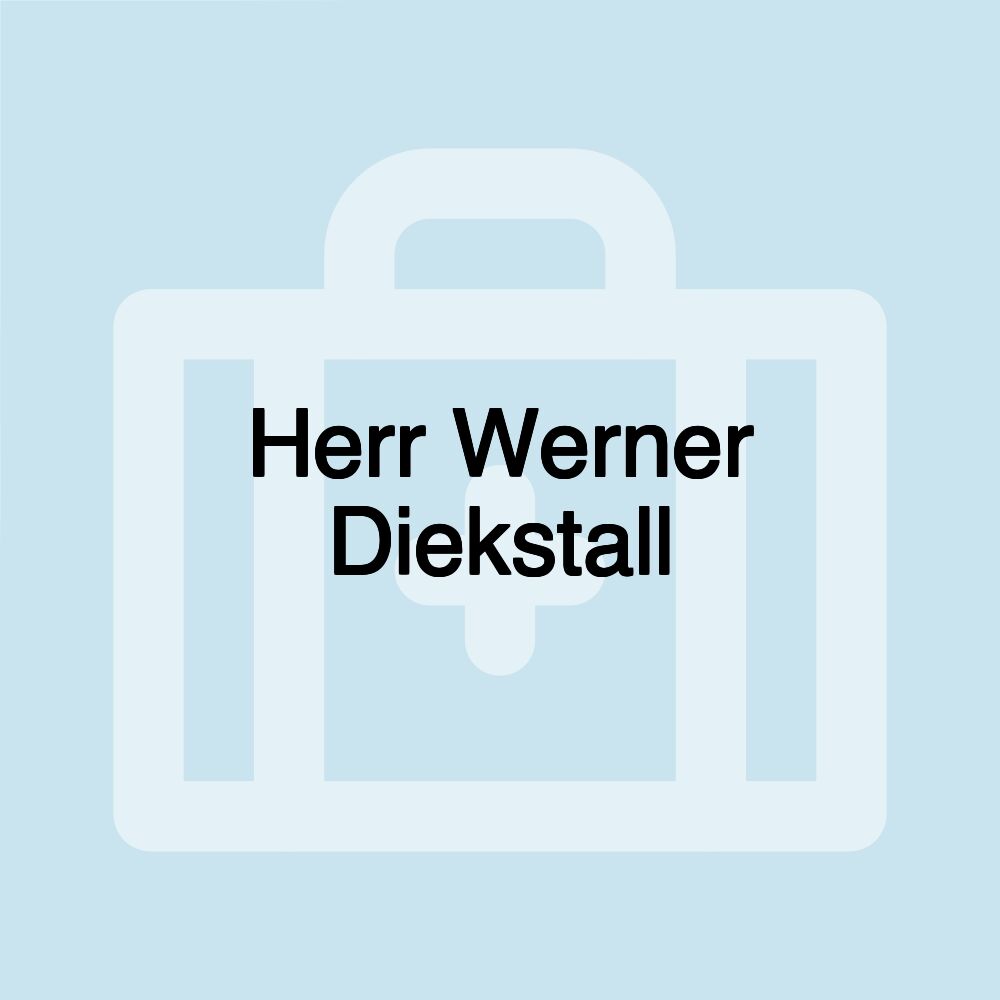 Herr Werner Diekstall