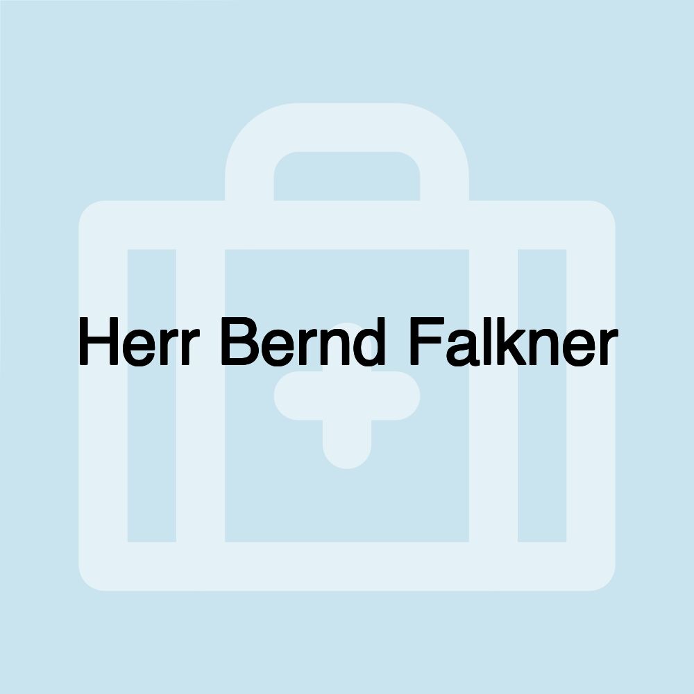 Herr Bernd Falkner