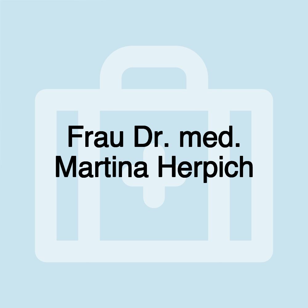 Frau Dr. med. Martina Herpich