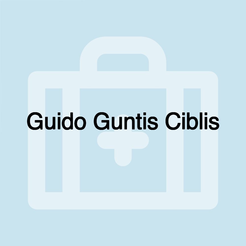 Guido Guntis Ciblis