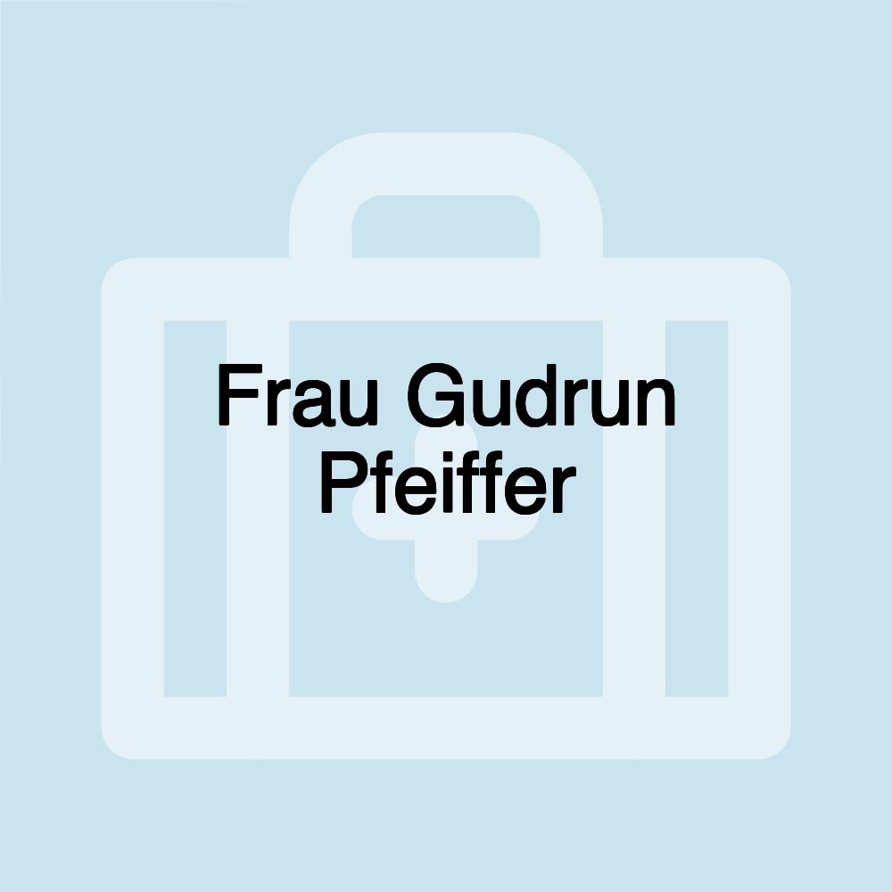 Frau Gudrun Pfeiffer