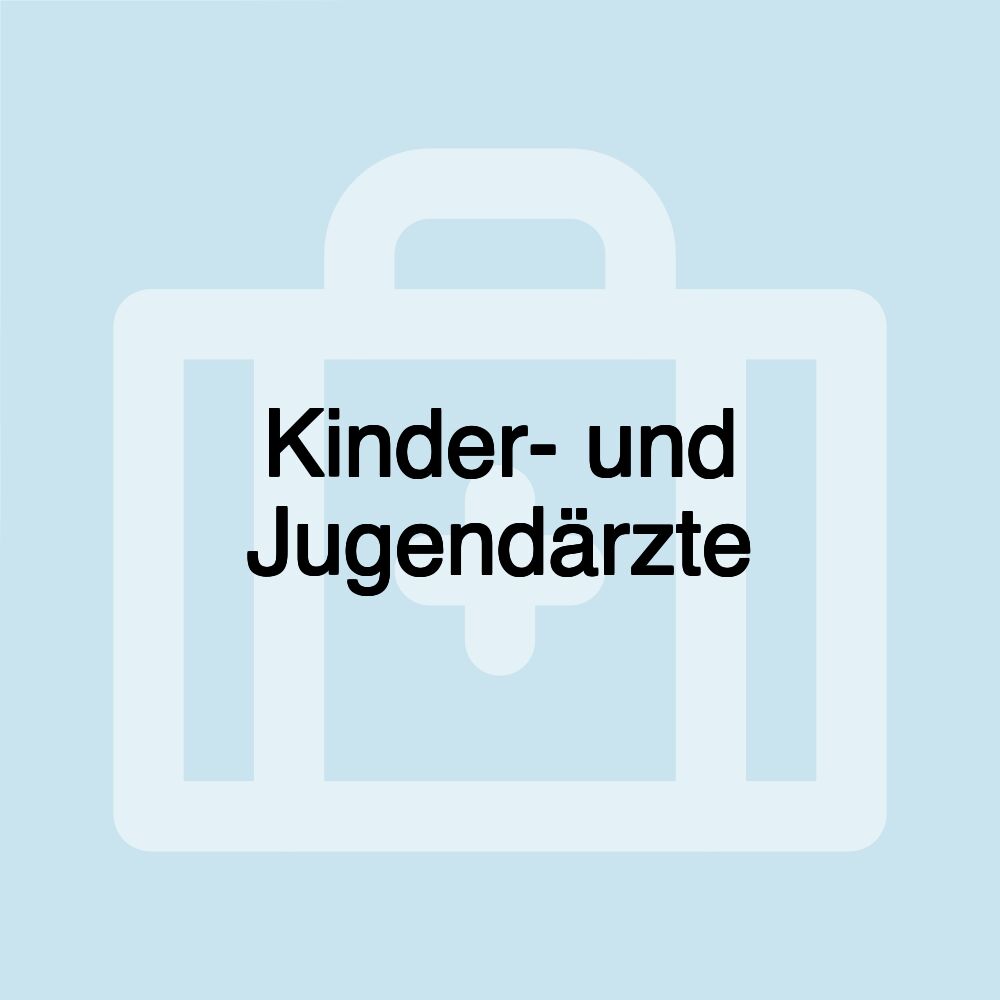 Kinder- und Jugendärzte