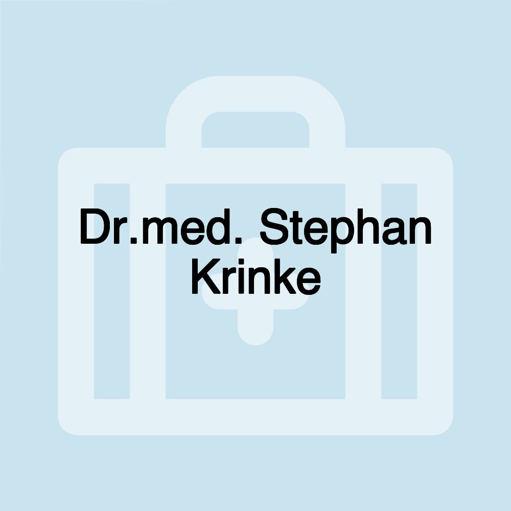 Dr.med. Stephan Krinke