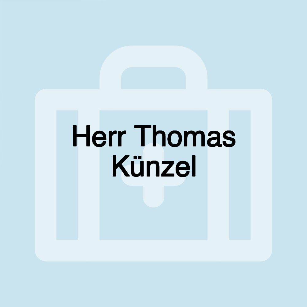 Herr Thomas Künzel