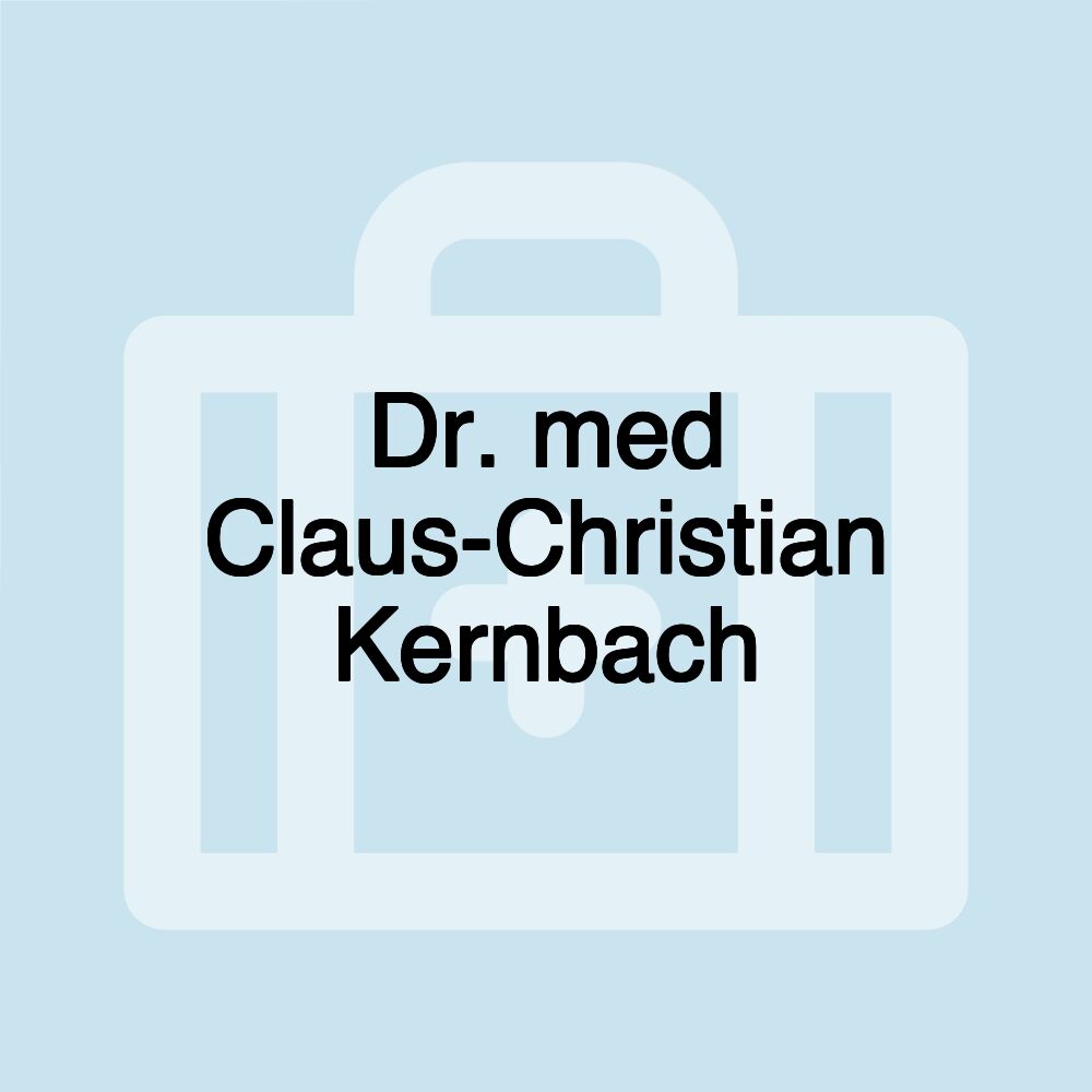 Dr. med Claus-Christian Kernbach