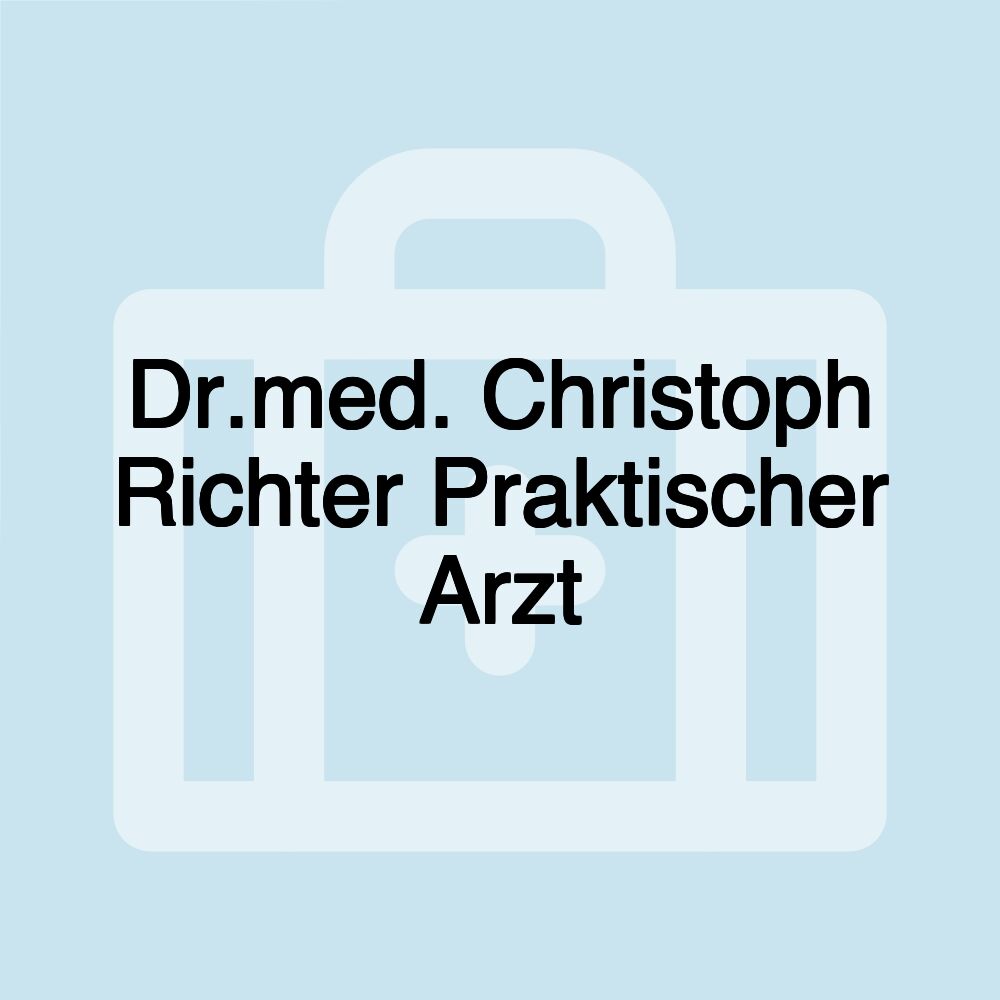 Dr.med. Christoph Richter Praktischer Arzt