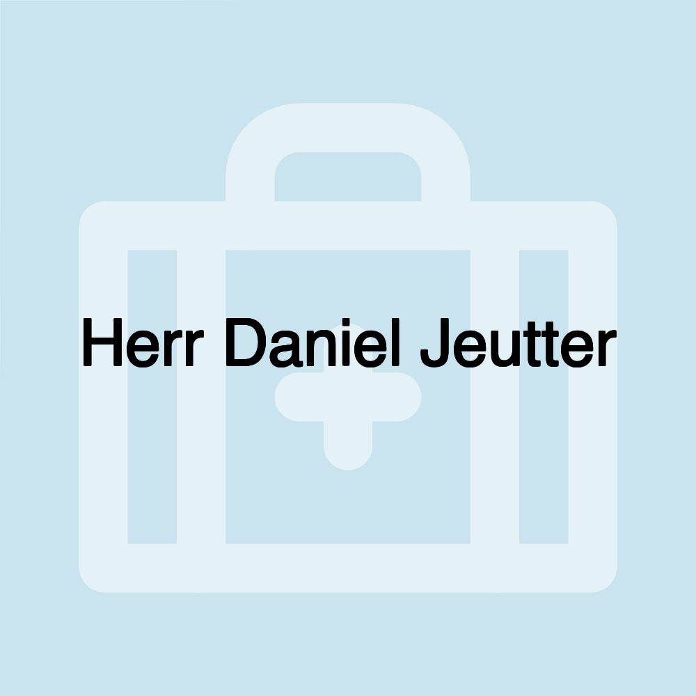 Herr Daniel Jeutter