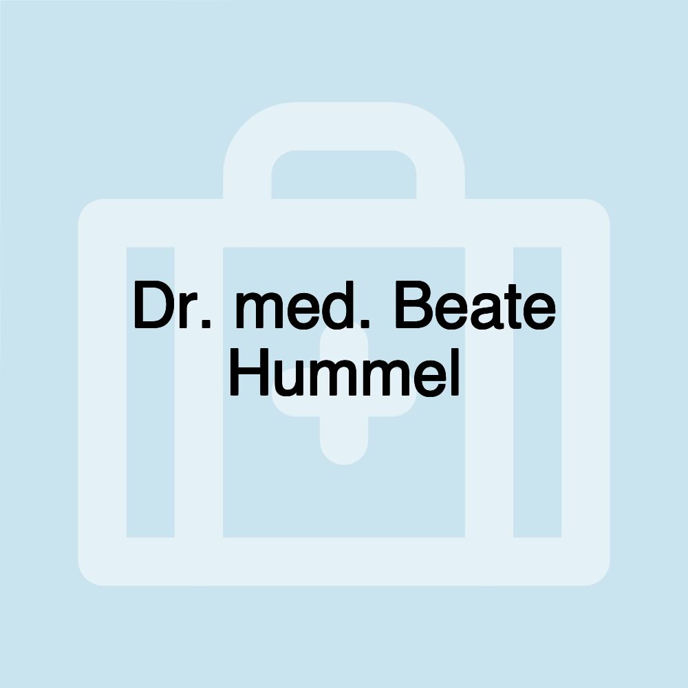 Dr. med. Beate Hummel