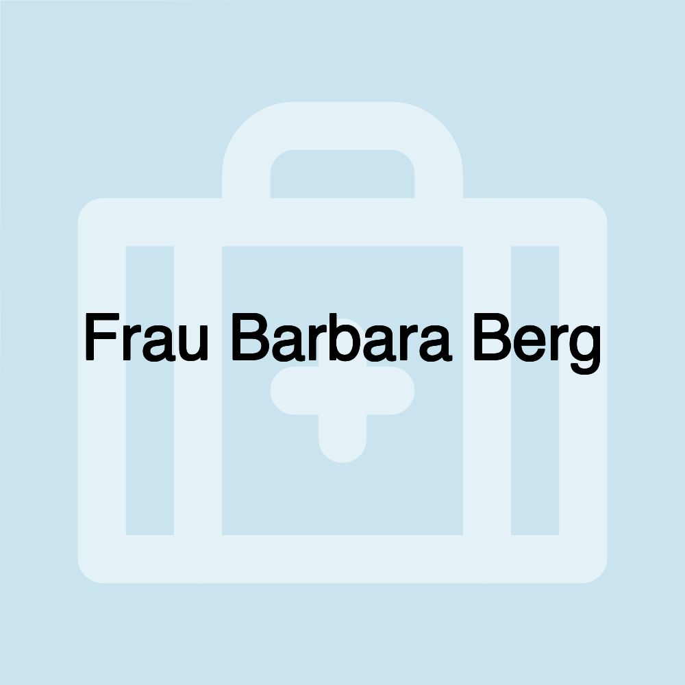 Frau Barbara Berg